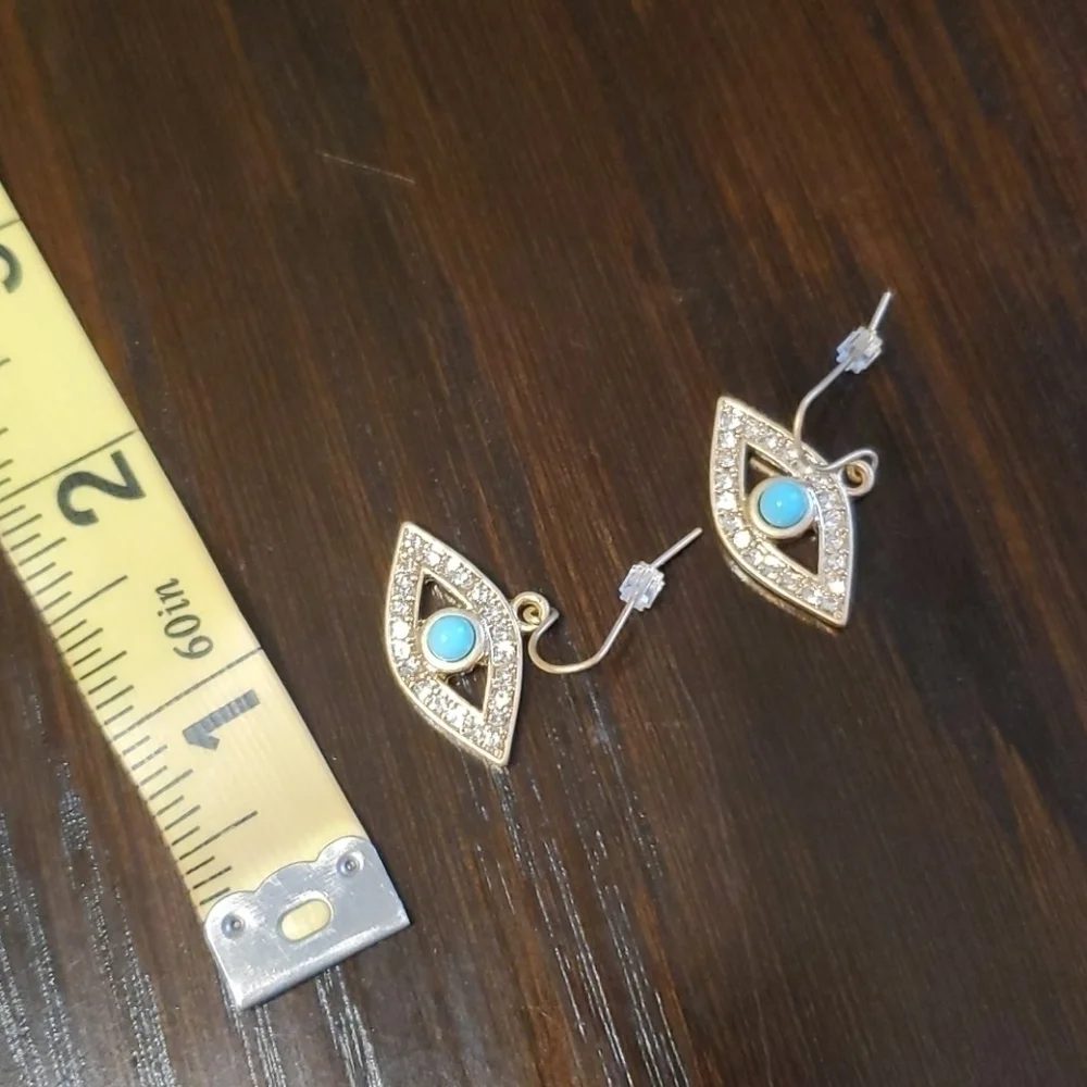 New Unique crystal eyes drop gypsy earring jewelry